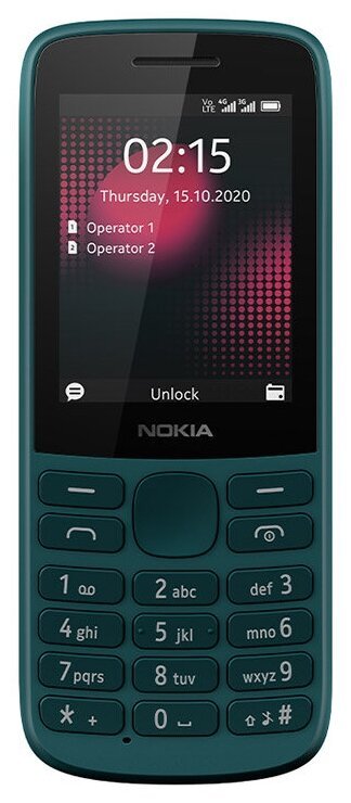 Сотовый телефон Nokia 215 4G Dual Sim зеленый