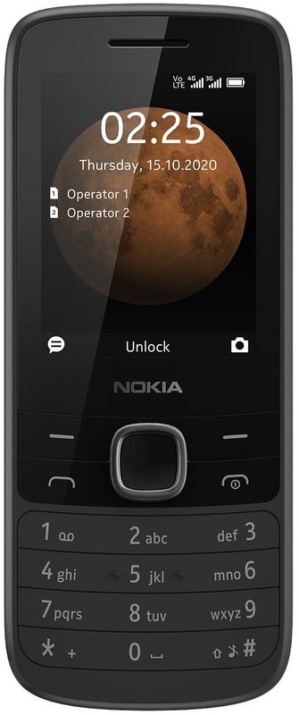 Сотовый телефон Nokia 225 4G Dual Sim черный