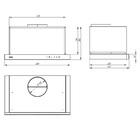Вытяжка AKPO WK-7 Light glass Touch Twin II 60 см черное стекло / нержавейка
