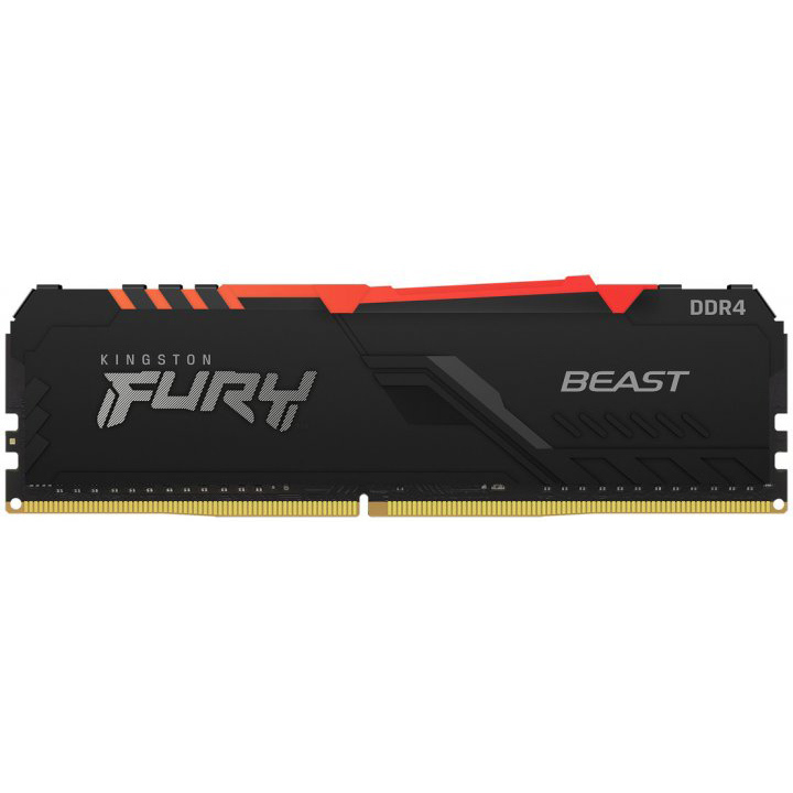 Модуль оперативной памяти Kingston Fury Beast RGB 8GB DDR4 3600Mhz