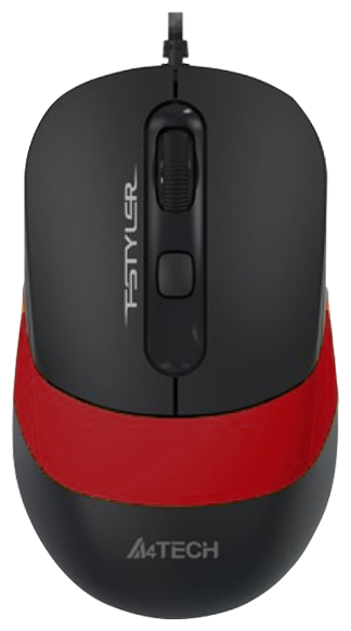 Мышь A4Tech FStyler FM10 черно-красная