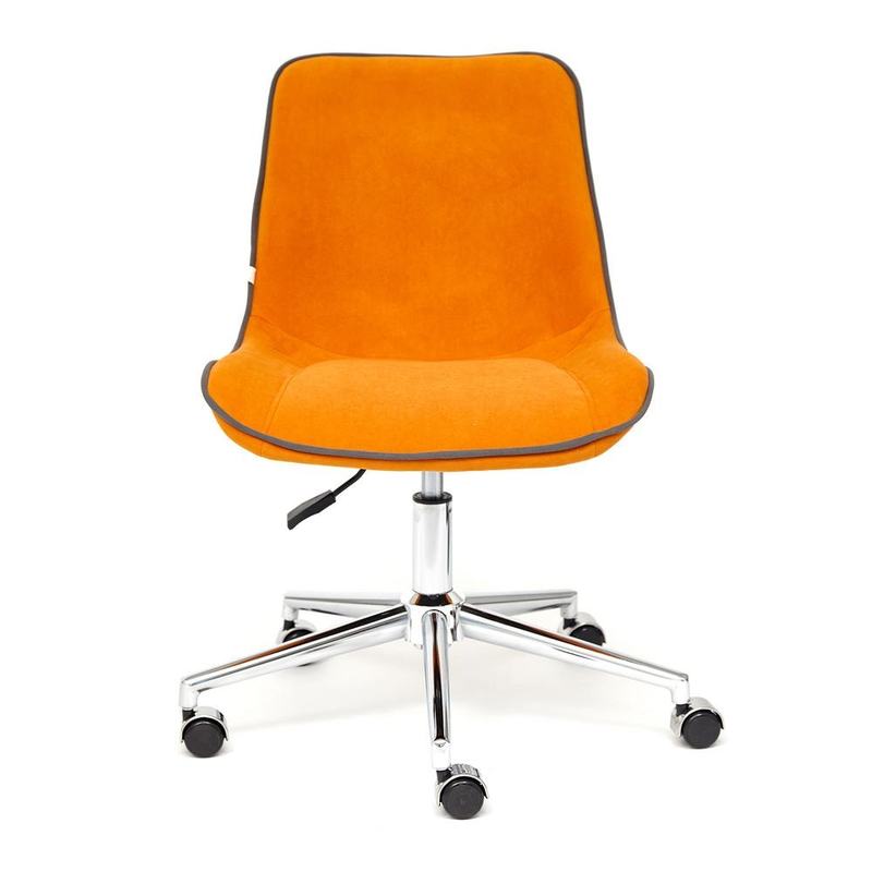 Кресло Tetchair Style (флок) оранжевое