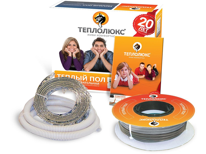 Комплект нагревательного кабеля Теплолюкс ТЛОЭ 2-21