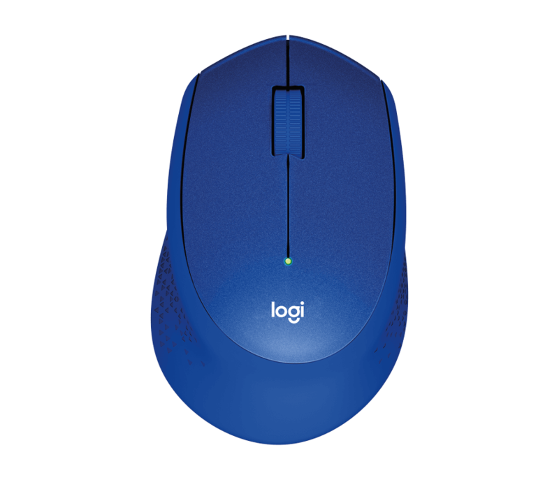 Мышь Logitech M330 Silent Plus синяя 
