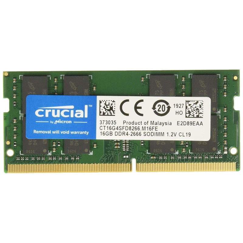 Модуль оперативной памяти Crucial 16GB SODIMM DDR4 2666MHz