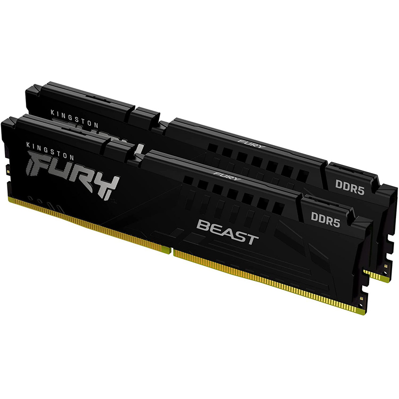 Комплект оперативной памяти Kingston Fury Beast Black 32GB (2x16) DIMM DDR5 4800 Mhz