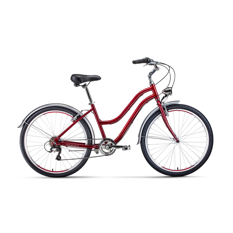 Велосипед Forward Evia Air D26 1.0 16" красно-белый