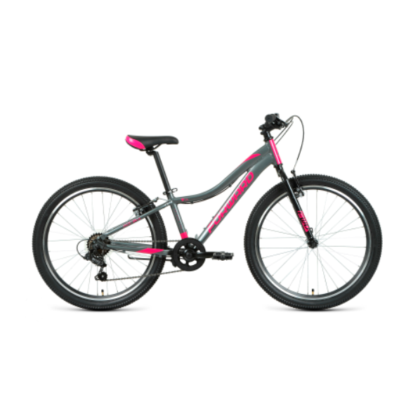 Велосипед Forward Jade D24 1.0 12" серо-розовый