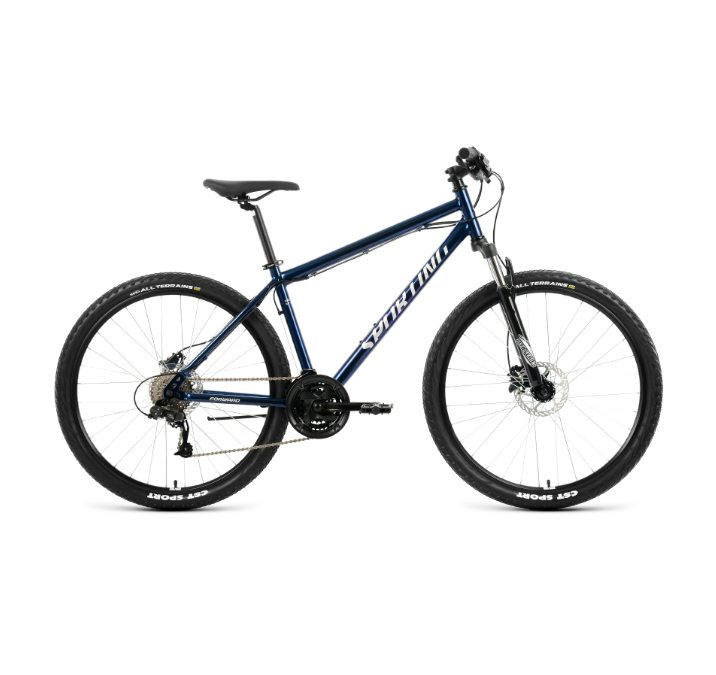 Велосипед Forward Sporting D27.5 3.2 17" сине-серебристый