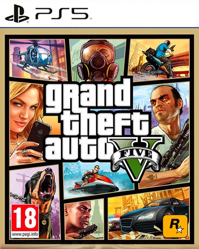 Игра для PS5 Grand Theft Auto V русские субтитры