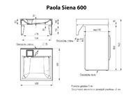 Раковина Paola Siena 600