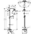 Душевая система Hansgrohe Croma Select S180 27351400