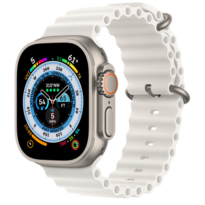 Смарт-часы Apple Watch Ultra 49mm ocean band белые
