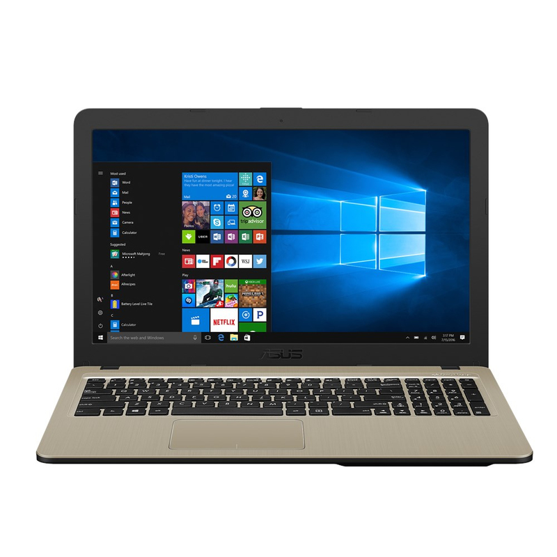 Ноутбук Asus X540UB Intel Core i3-7020U 12GB DDR4 500GB HDD NVIDIA MX110 FHD DOS gold
