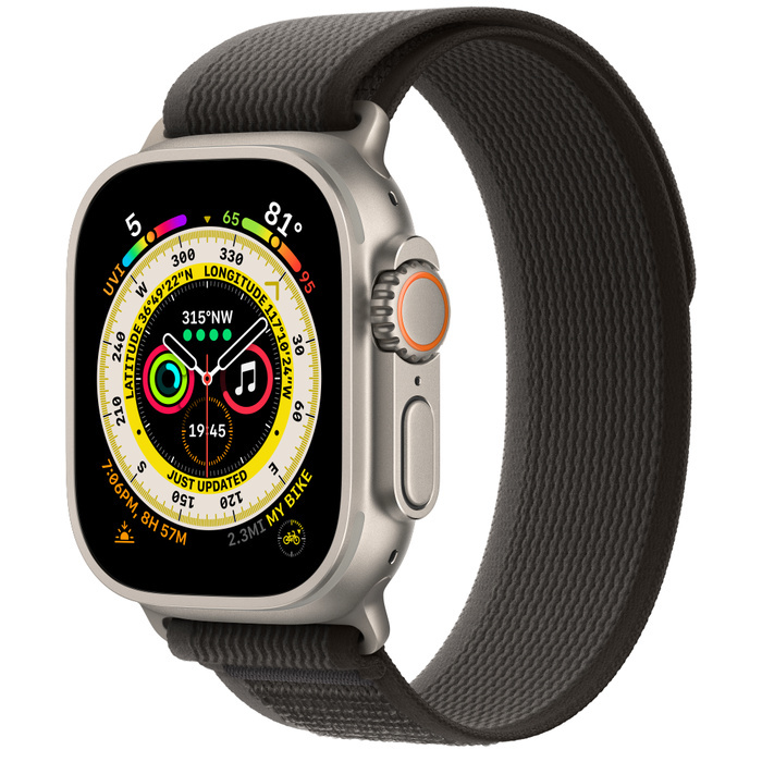 Смарт-часы Apple Watch Ultra 49mm trail loop черно-серые