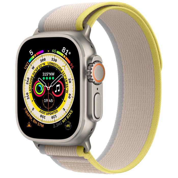 Смарт-часы Apple Watch Ultra 49mm trail loop желто-бежевые