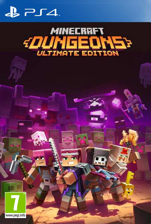 Игра для PS4 Minecraft Dungeons: Ultimate Edition русские субтитры