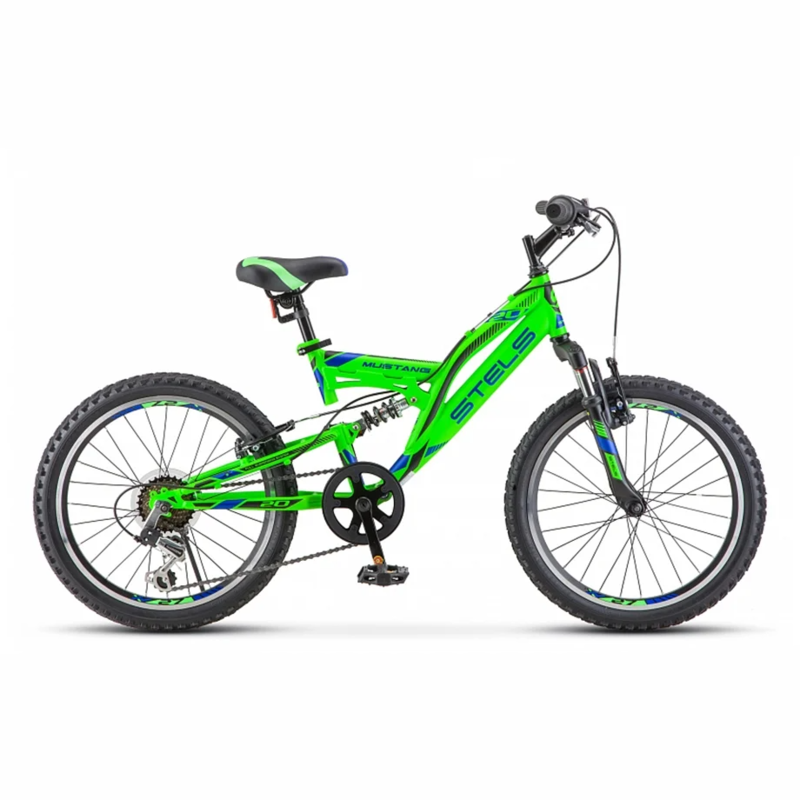 Велосипед Stels Mustang V20 V010 D20 13" зеленый