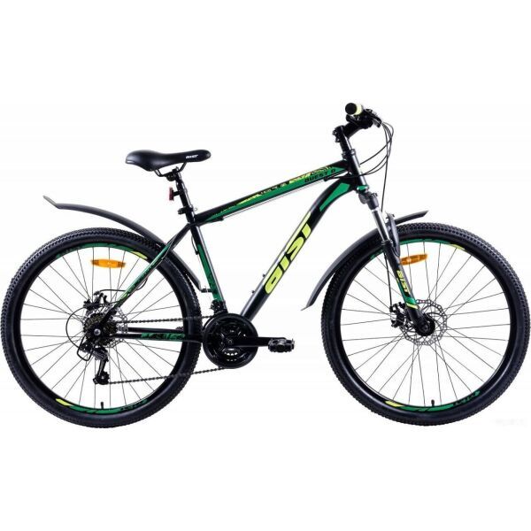 Велосипед Aist Quest Disc D26 20" черно-зеленый