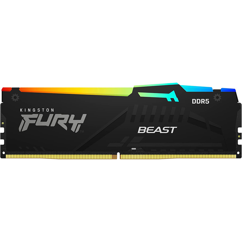 Модуль оперативной памяти Kingston Fury Beast RGB 32GB (1x32) DIMM DDR5 5600Mhz