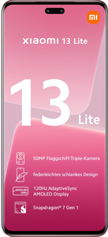 Сотовый телефон Xiaomi 13 Lite 8/256GB розовый