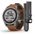 Смарт-часы Garmin Fenix 7 Sapphire Solar Chestnut Leather