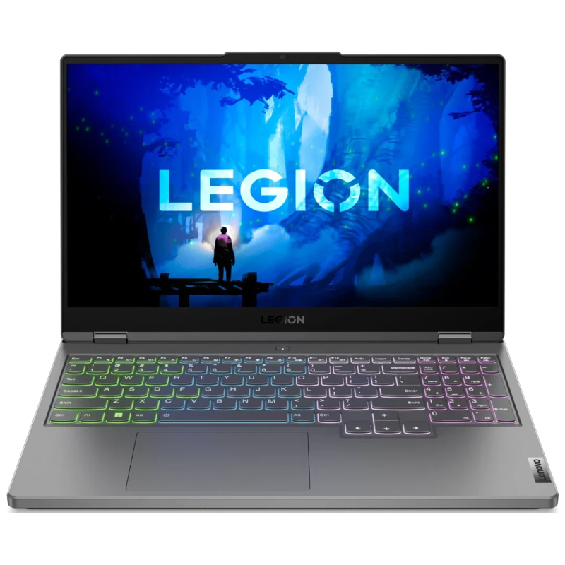 Ноутбук Lenovo Legion 5 15ARH7H AMD Ryzen 7 6800H 8GB DDR5 256GB SSD NVIDIA RTX3060 IPS 2K DOS Storm Gray