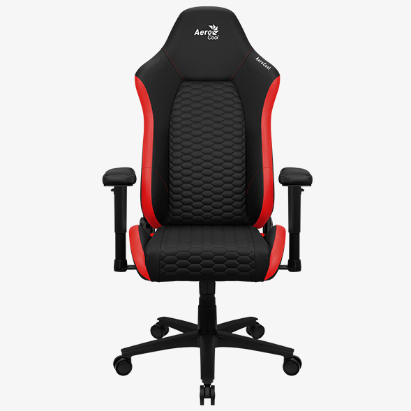 Кресло Aerocool Crown Plus Leather черно-красное