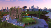 Игра для PS4 Minecraft Legends Deluxe Edition русские субтитры