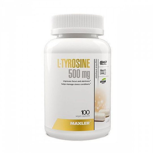 Аминокислоты Maxler L-Tyrosine 100 капсул