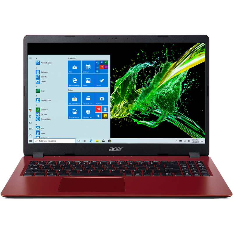 Ноутбук Acer Aspire A315-56 Intel Core i3-1005G1 4GB DDR4 1TB HDD+128GB SSD NVMe FHD Rococo Red