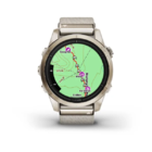 Смарт-часы Garmin Epix Pro Gen2 42mm Sapphire Edition Soft Gold with Cream Heathered Nylon Band + Light Sand Silicone Band