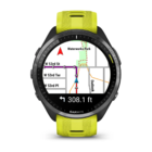 Смарт-часы Garmin Forerunner 965 Carbon Gray DLC Titanium Bezel with Black Case and Amp Yellow/Black Silicone Band