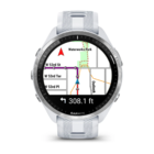 Смарт-часы Garmin Forerunner 965 Titanium Bezel with Whitestone Case and Whitestone/Powder Gray Silicone Band