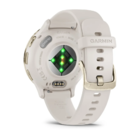Смарт-часы Garmin Venu 3S 41mm Gold Steel Ivory Case Silicone Band