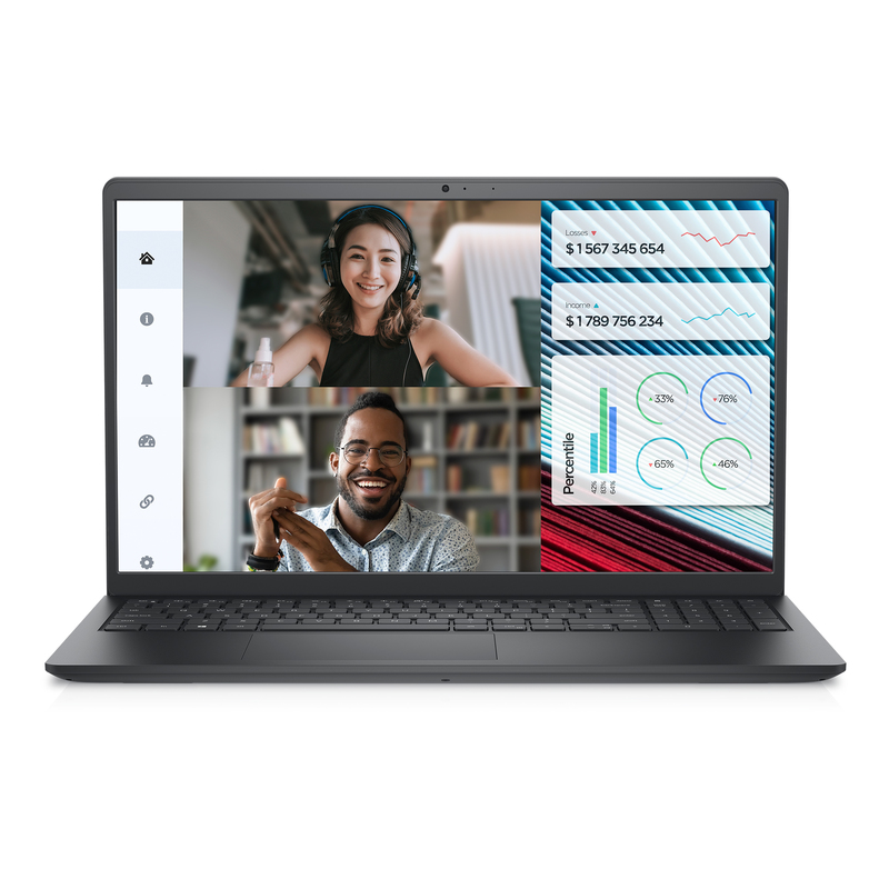 Ноутбук Dell Vostro 3520 Intel Core i3-1215U 32GB DDR4 1TB HDD+512GB SSD NVMe FHD IPS Carbon Black