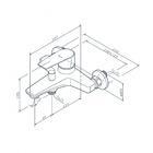 Смеситель для ванны с душем Am.Pm Gem F90A10000