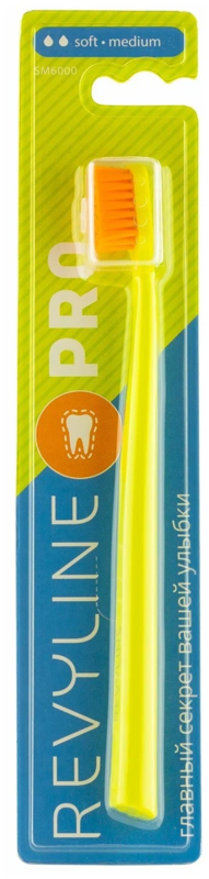 Зубная щетка Revyline SM6000 Pro салатовая - оранжевая