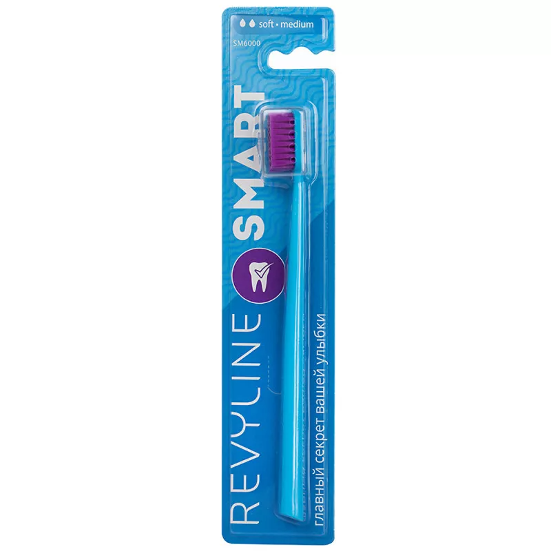Зубная щетка Revyline SM6000 Smart голубая - фиолетовая