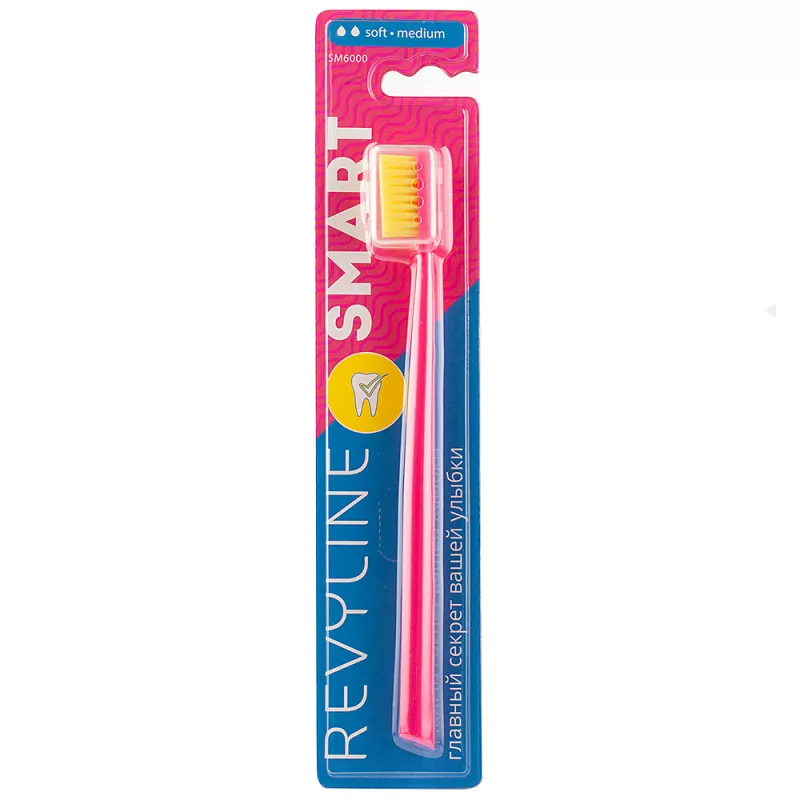 Зубная щетка Revyline SM6000 Smart розовая - желтая
