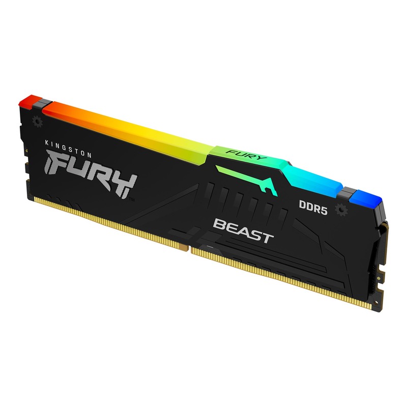 Оперативная память DDR5 16GB Kingston Fury Beast Black RGB KF552C40BBA-16