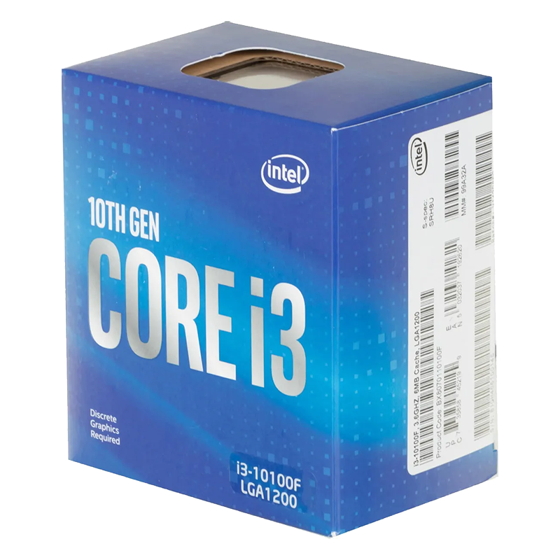 Процессор Intel Core i3-10100F LGA1200 Box