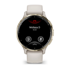 Смарт-часы Garmin Venu 3S 41mm Soft Gold + Leather Band