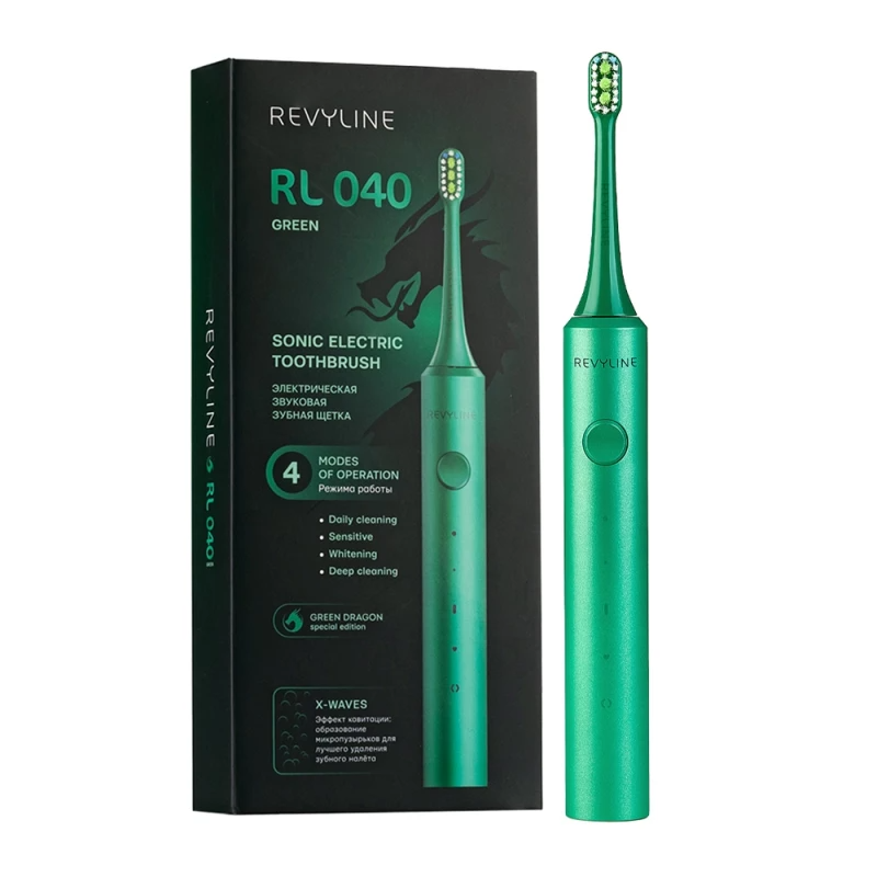 Электрическая зубная щетка Revyline RL 040 Special Color Edition Green Dragon