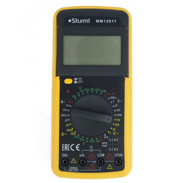 Мультиметр цифровой Sturm MM12011