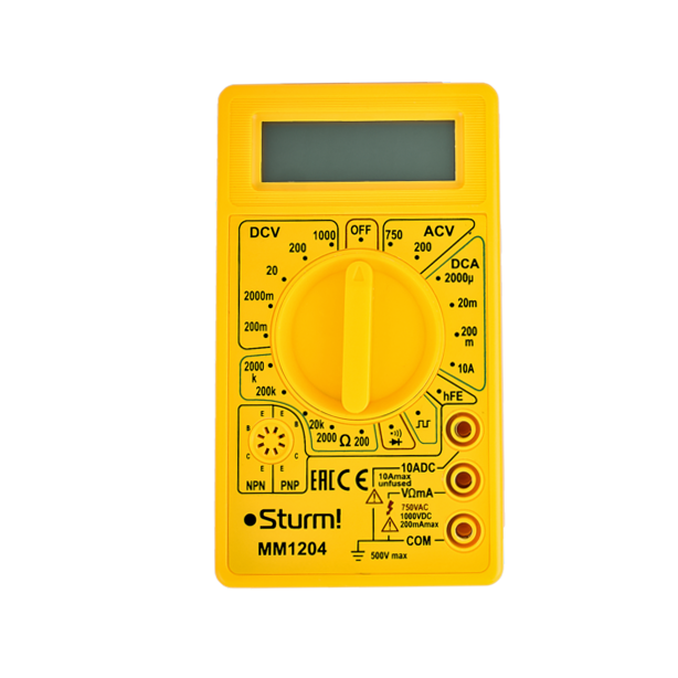 Мультиметр цифровой Sturm MM1204