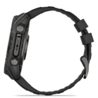 Смарт-часы Garmin Fenix 8 AMOLED 51mm Sapphire Carbon Gray DLC Titanium с черно-серым силиконовым ремешком