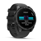 Смарт-часы Garmin Fenix 8 AMOLED 47mm Slate Gray с черным силиконовым ремешком