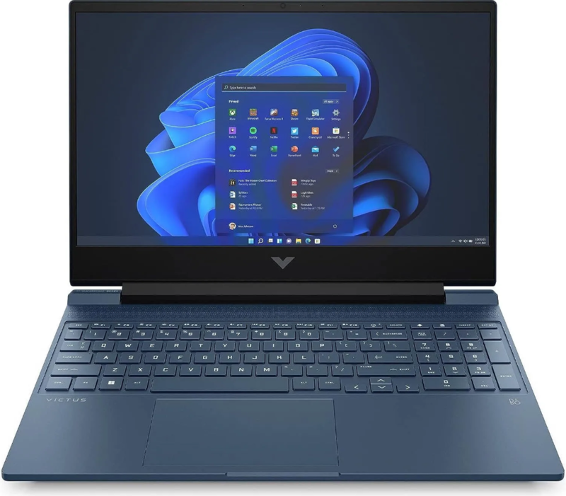 Ноутбук HP Victus 15-fa0033dx Intel Core i5-12450H 8GB DDR4 512GB SSD NVIDIA RTX3050 FHD WIN11 Performance Blue