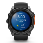 Смарт-часы Garmin Fenix 8 AMOLED 51mm Slate Gray с черным силиконовым ремешком